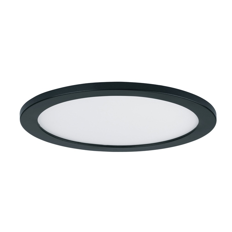 Maxim 58736WTBK Wafer LED Flush Mount, Black
