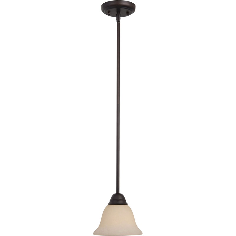 Maxim 92200FIOI Manor One Light Mini Pendant, Oil Rubbed Bronze