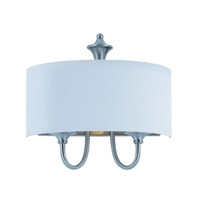 Maxim 10012WLSN Bongo One Light Wall Sconce, Satin Nickel