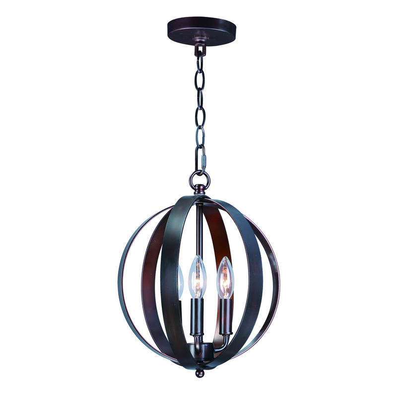 Maxim 10030OI Provident Three Light Chandelier, Oil Rubbed Bronze