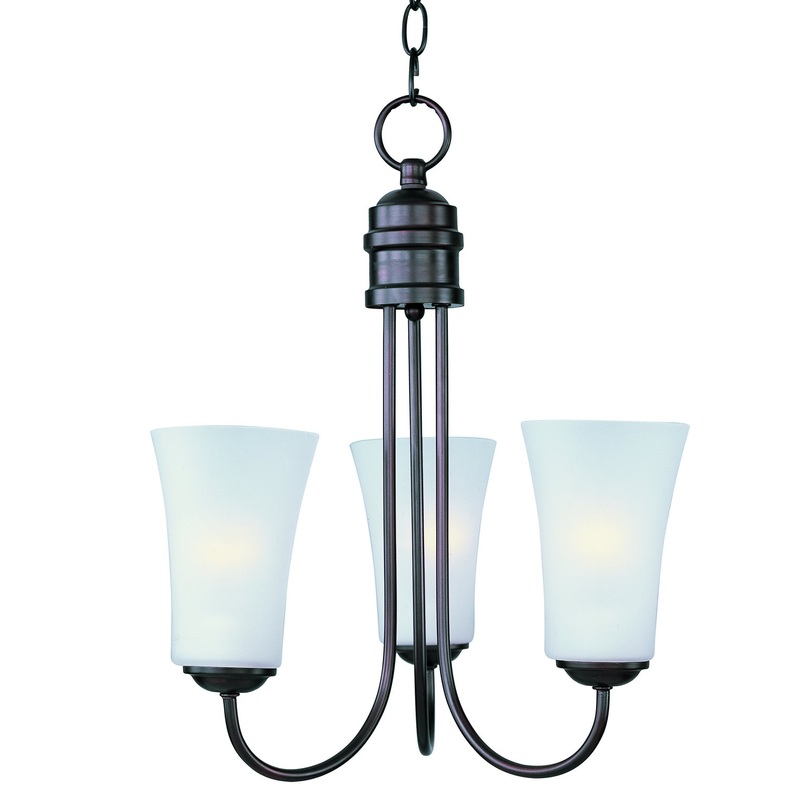 Maxim 10043FTOI Logan Three Light Chandelier, Oil Rubbed Bronze