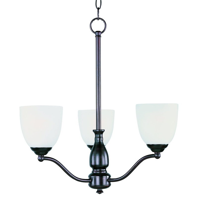 Maxim 10064FTOI Stefan Three Light Chandelier, Oil Rubbed Bronze