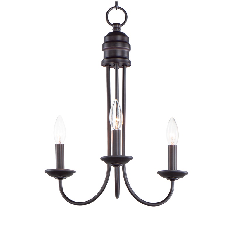 Maxim 10343OI Logan Three Light Pendant, Oil Rubbed Bronze (Discontinued)