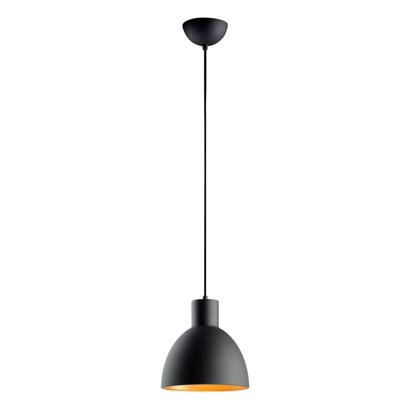 Maxim 11022BKGLD Cora One Light Pendant, Black / Gold
