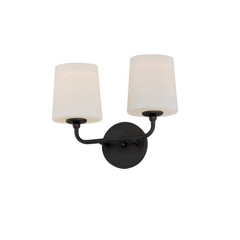 Maxim 12092SWAR Bristol Two Light Wall Sconce, Anthracite
