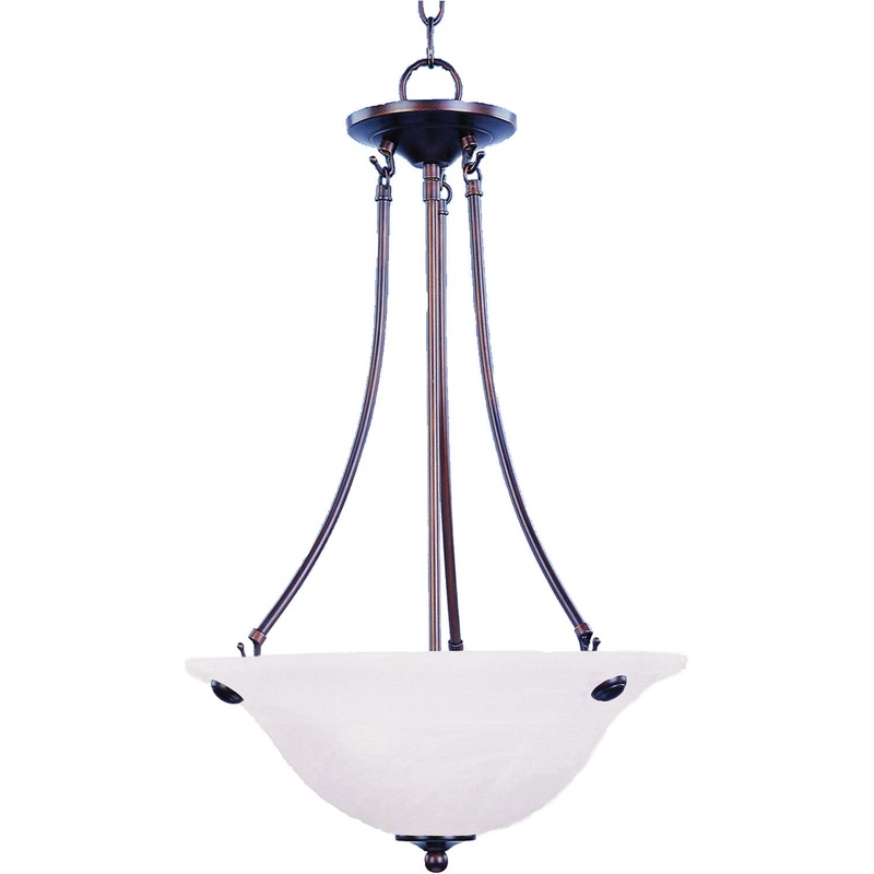 Maxim 2682MROI Malaga Three Light Pendant, Oil Rubbed Bronze