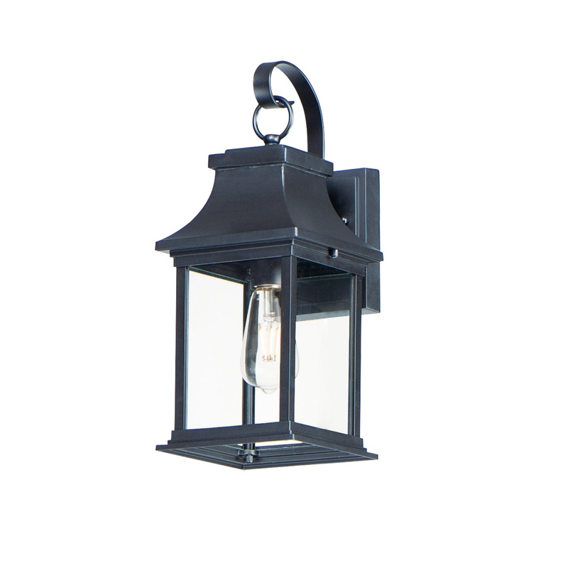 Maxim 30022CLBK Vicksburg One Light Outdoor Wall Lantern, Black