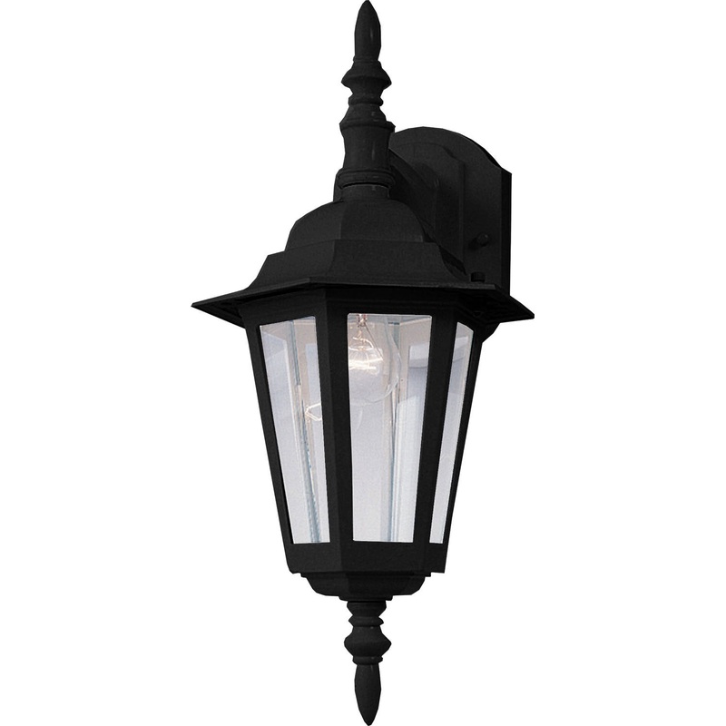 Maxim 3002CLBK Builder Cast One Light Outdoor Wall Lantern, Black