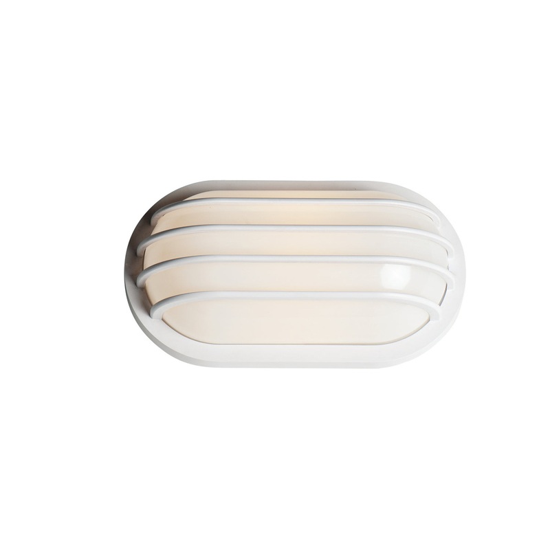 Maxim 51110FTWT Bulwark LED Outdoor Wall Sconce, White