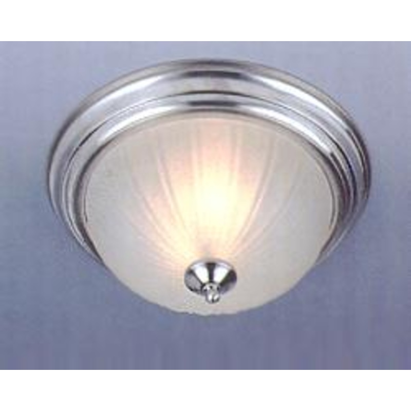Maxim 5832FTSN Essentials - 583x Three Light Flush Mount, Satin Nickel