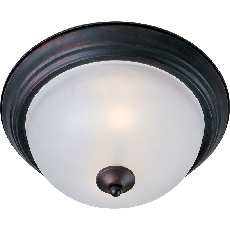 Maxim 5842FTOI Essentials - 584x Three Light Flush Mount, Oil Rubbed Bronze