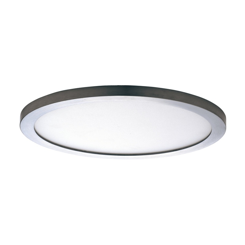 Maxim 58736WTSN Wafer LED Flush Mount, Satin Nickel