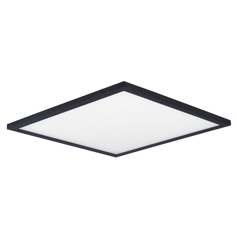 Maxim 58738WTBK Wafer LED Flush Mount, Black