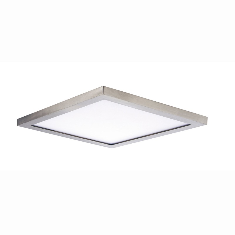 Maxim 58738WTSN Wafer LED Flush Mount, Satin Nickel