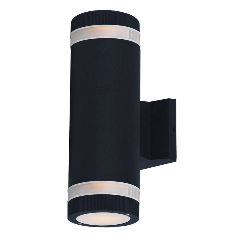 Maxim 6112ABZ Lightray Two Light Outdoor Wall Lantern, Architectural Bronze