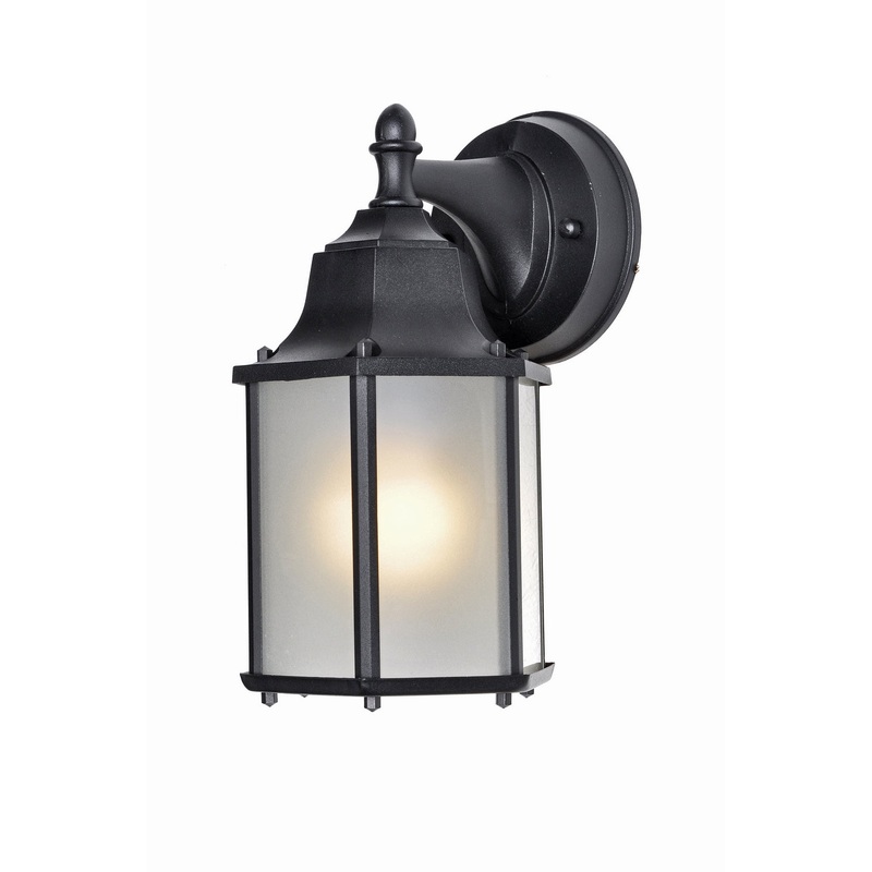 Maxim 66926BK Builder Cast LED E26 LED Outdoor Wall Sconce, Black