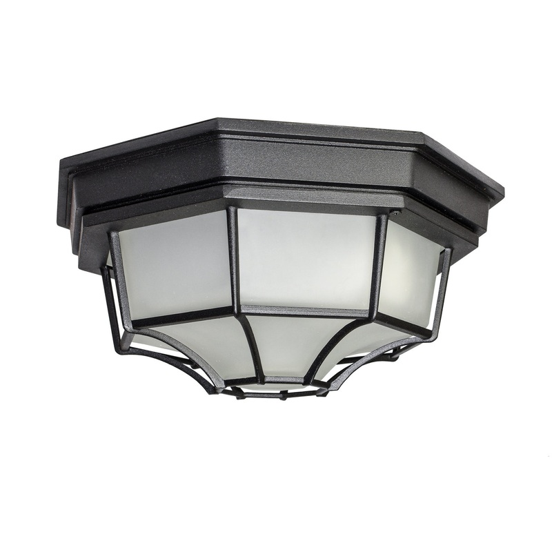 Maxim 67920BK Crown Hill LED E26 LED Flush Mount, Black