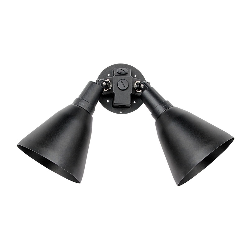 Maxim 92006BK Spots Two Light Outdoor Wall Lantern, Black