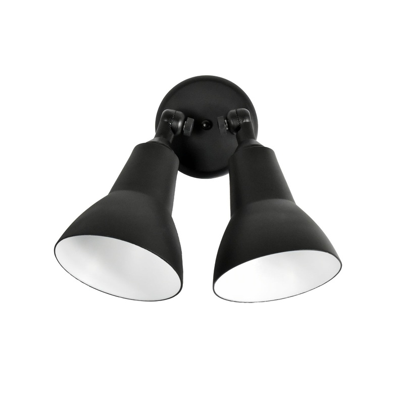 Maxim 92008BK Spots Two Light Outdoor Wall Lantern, Black