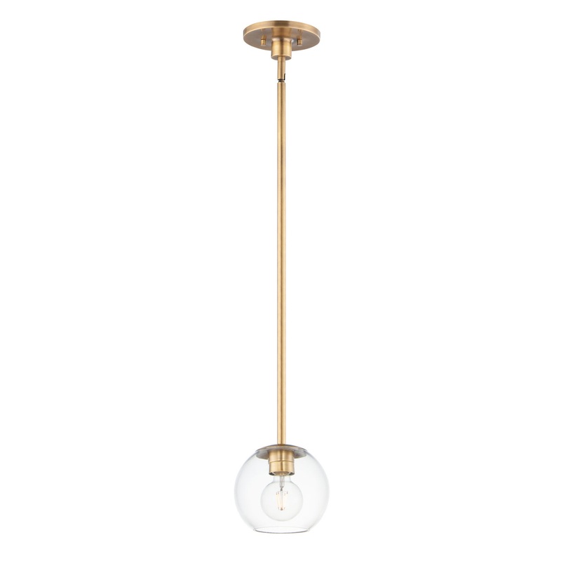Maxim 98410CLNAB Branch One Light Pendant, Natural Aged Brass