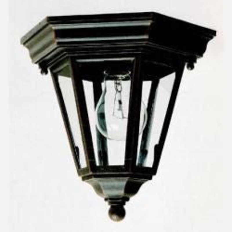 Maxim 1027BK Westlake One Light Outdoor Ceiling Mount, Black