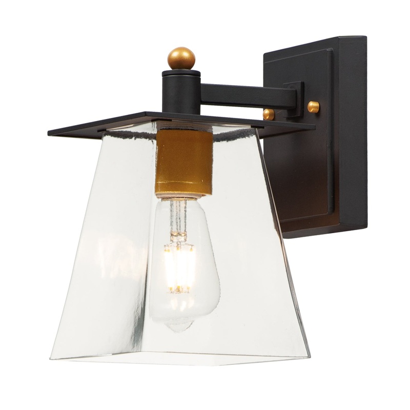 Maxim 10312CLBZGLD Chalet LED Outdoor Wall Sconce, Bronze / Gold