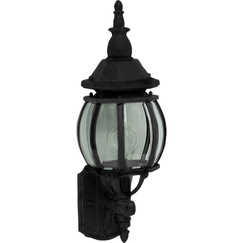 Maxim 1032BK Crown Hill One Light Outdoor Wall Lantern, Black