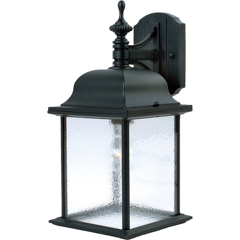 Maxim 1056BK Senator One Light Outdoor Wall Lantern, Black
