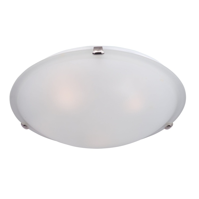 Maxim 11060FTSN Malaga Four Light Flush Mount, Satin Nickel