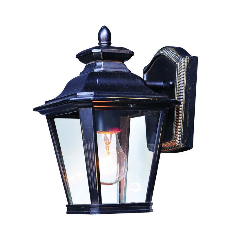 Maxim 1133CLBZ Knoxville One Light Outdoor Wall Lantern, Bronze