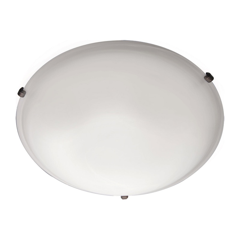 Maxim 2681FTOI Malaga Three Light Flush Mount, Oil Rubbed Bronze