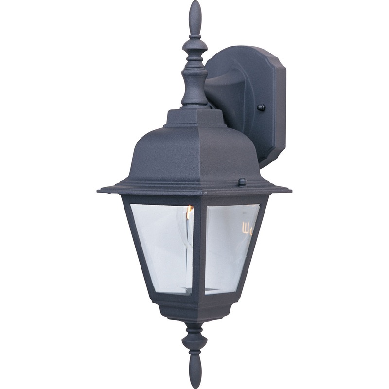 Maxim 3007CLBK Builder Cast One Light Outdoor Wall Lantern, Black