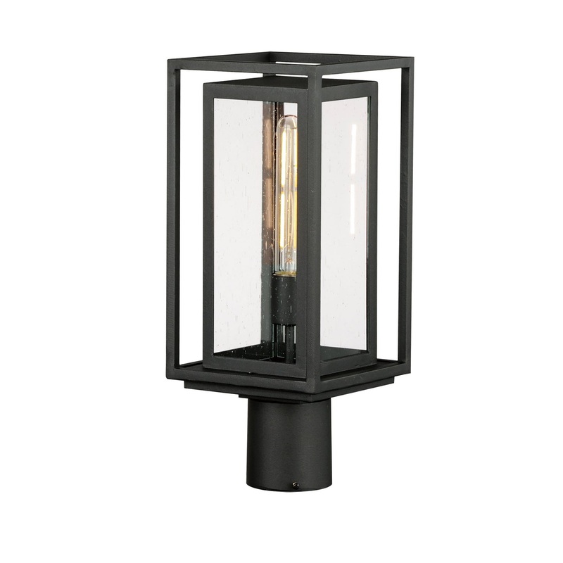 Maxim 3030CDBK Cabana One Light Outdoor Post Mount, Black