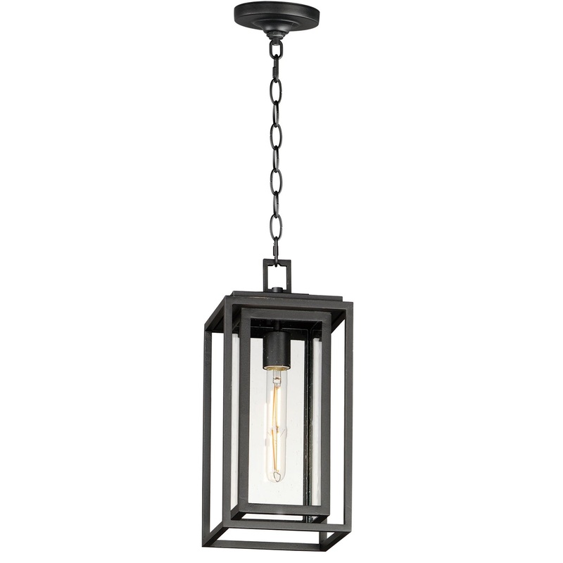 Maxim 3039CDBK Cabana One Light Outdoor Pendant, Black