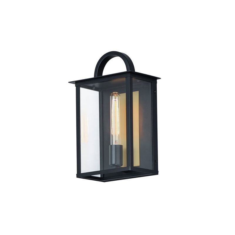 Maxim 30752CLBK Manchester One Light Outdoor Wall Sconce, Black