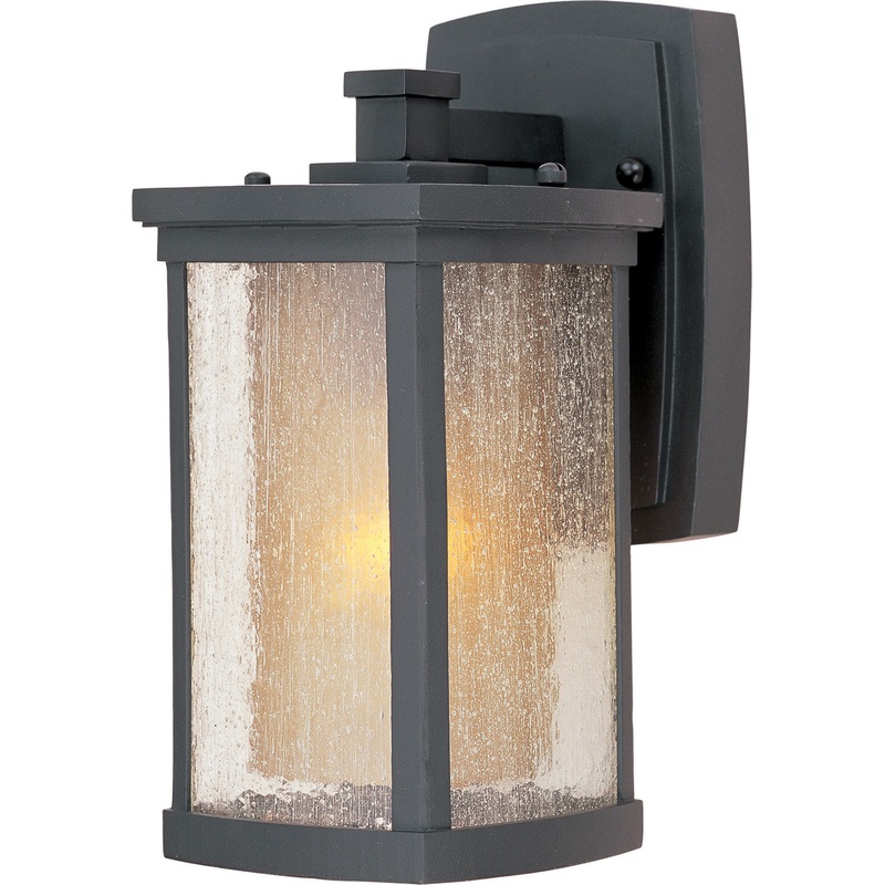 Maxim 3152CDWSBZ Bungalow One Light Outdoor Wall Lantern, Bronze