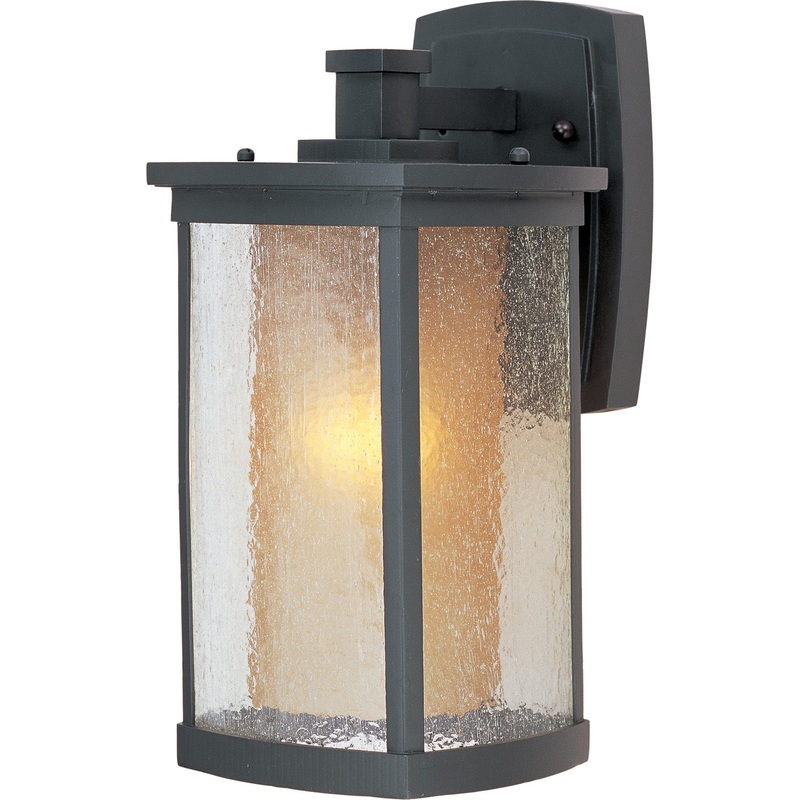 Maxim 3153CDWSBZ Bungalow One Light Outdoor Wall Lantern, Bronze