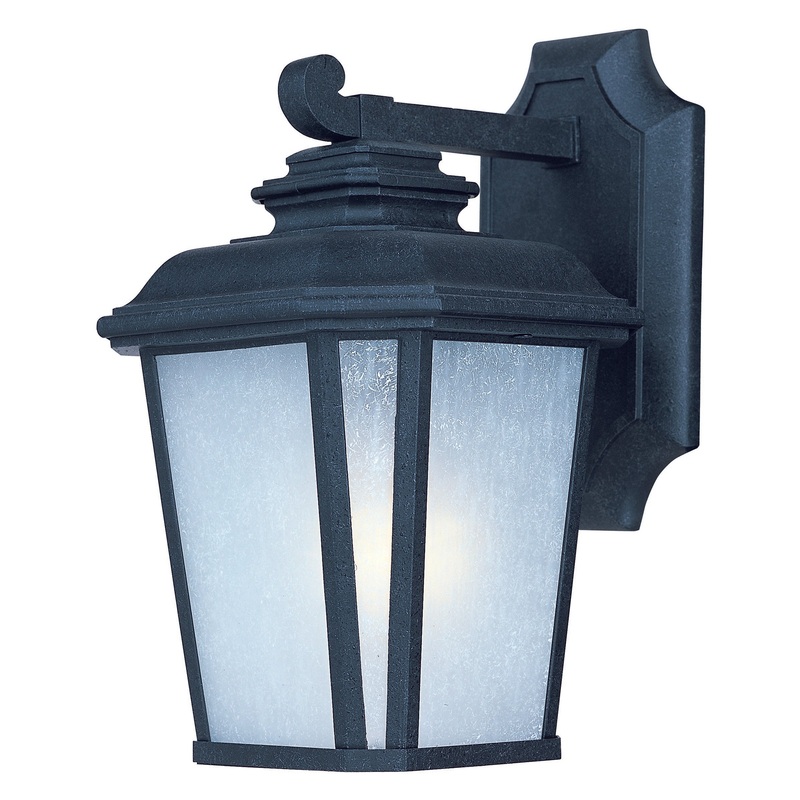 Maxim 3342WFBO Radcliffe One Light Outdoor Wall Lantern, Black Oxide