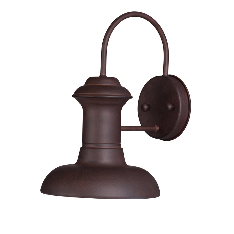 Maxim 35001EB Wharf One Light Outdoor Wall Lantern, Empire Bronze
