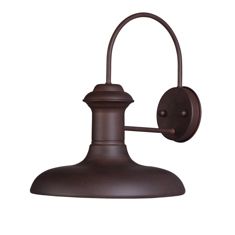 Maxim 35003EB Wharf One Light Outdoor Wall Lantern, Empire Bronze