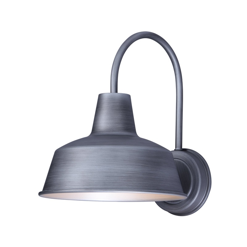 Maxim 35015WZ Pier M One Light Outdoor Wall Lantern, Weathered Zinc