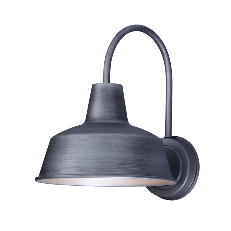 Maxim 35016WZ Pier M One Light Outdoor Wall Lantern, Weathered Zinc