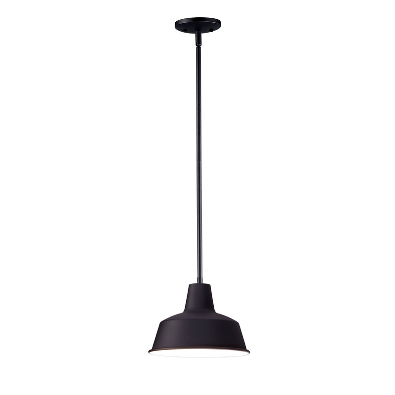 Maxim 35017BK Pier M One Light Outdoor Pendant, Black