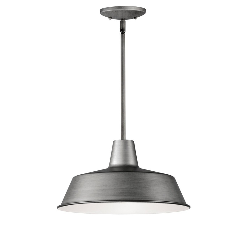 Maxim 35019WZ Pier M One Light Pendant, Weathered Zinc