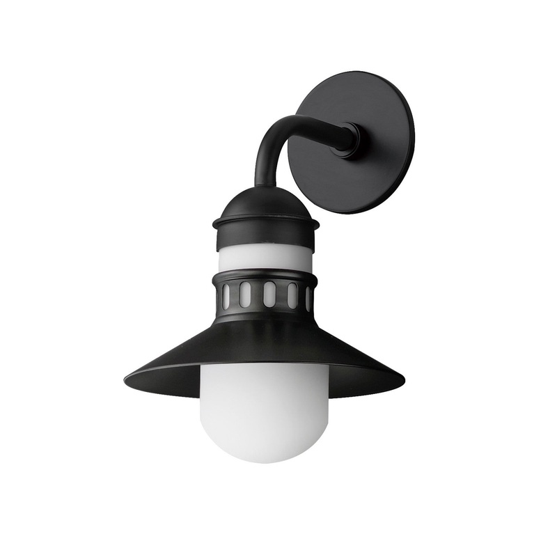 Maxim 35122SWBK Admiralty One Light Outdoor Wall Sconce, Black