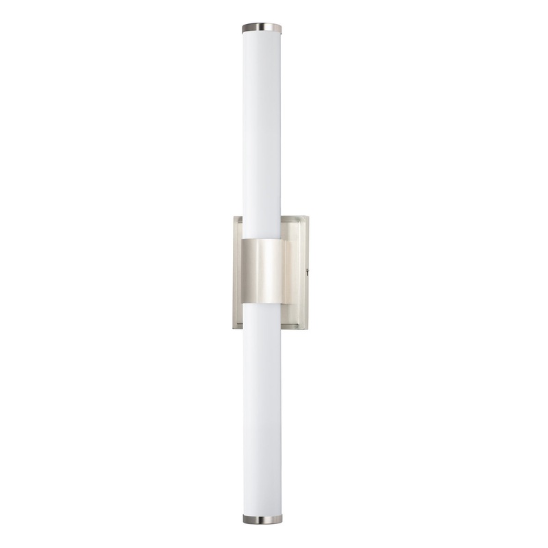 Maxim 52116WTSN Optic LED Bath Vanity, Satin Nickel