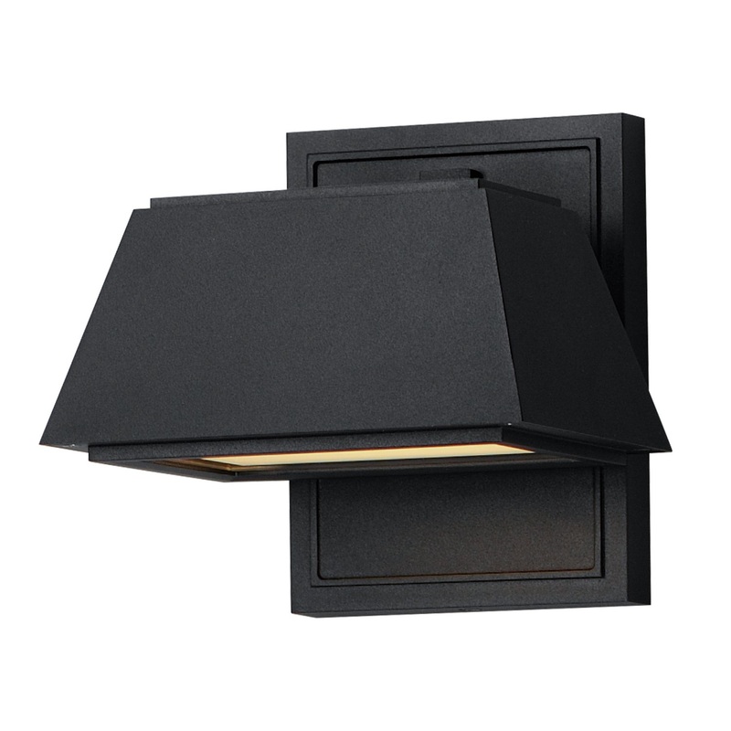Maxim 52129BK Mansard LED Outdoor Wall Sconce, Black