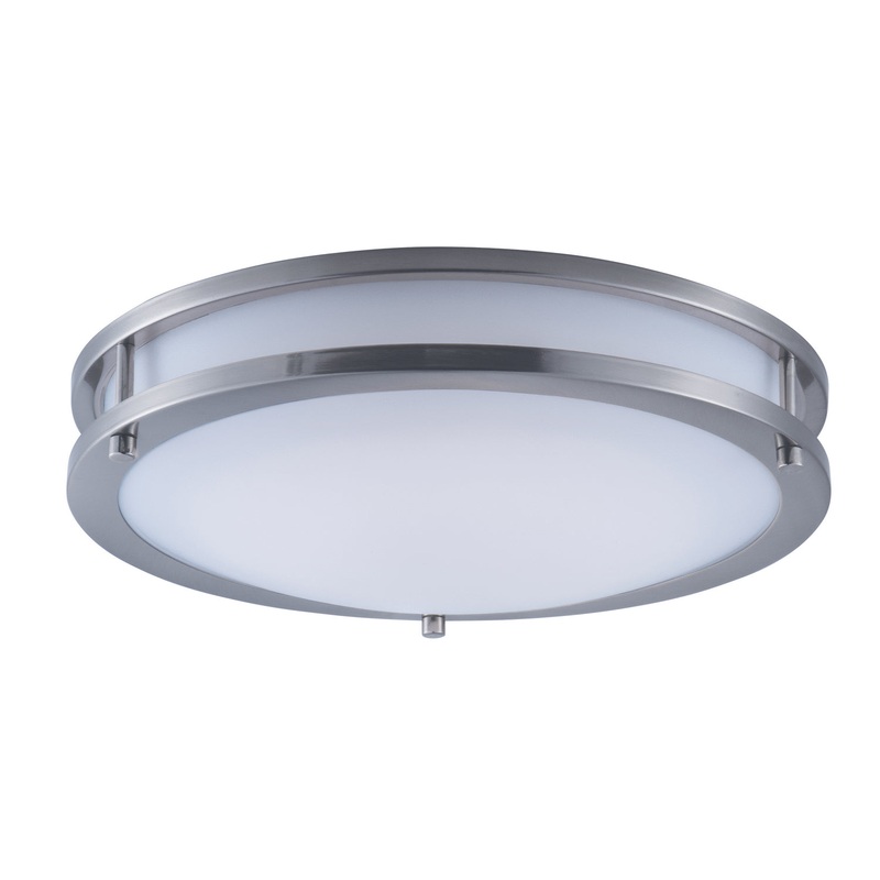 Maxim 55543WTSN Linear LED LED Flush Mount, Satin Nickel