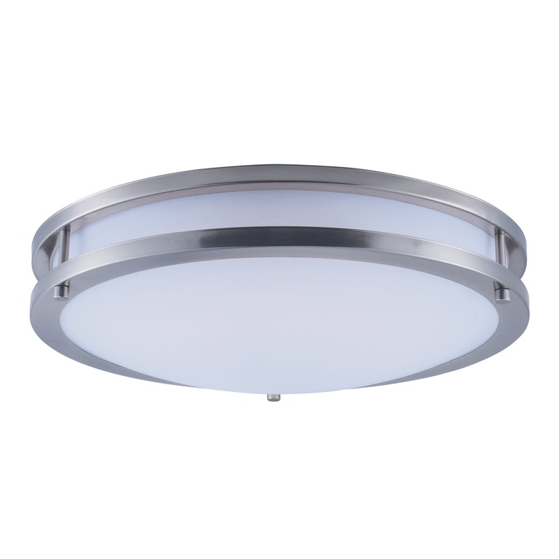 Maxim 55544WTSN Linear LED LED Flush Mount, Satin Nickel
