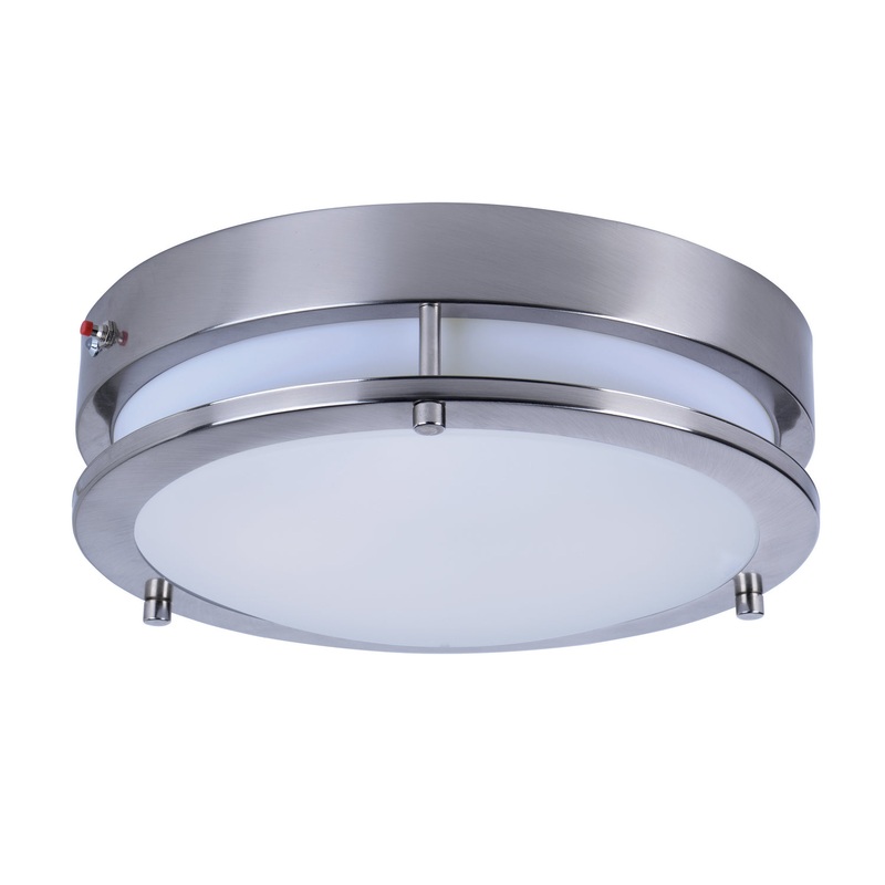 Maxim 55546WTSN Linear LED LED Flush Mount, Satin Nickel
